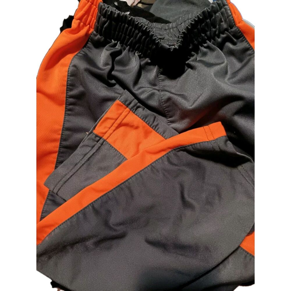 puma size 6 boys pants grey and orange